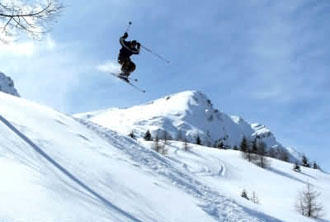 Wintersport in den Alpen 